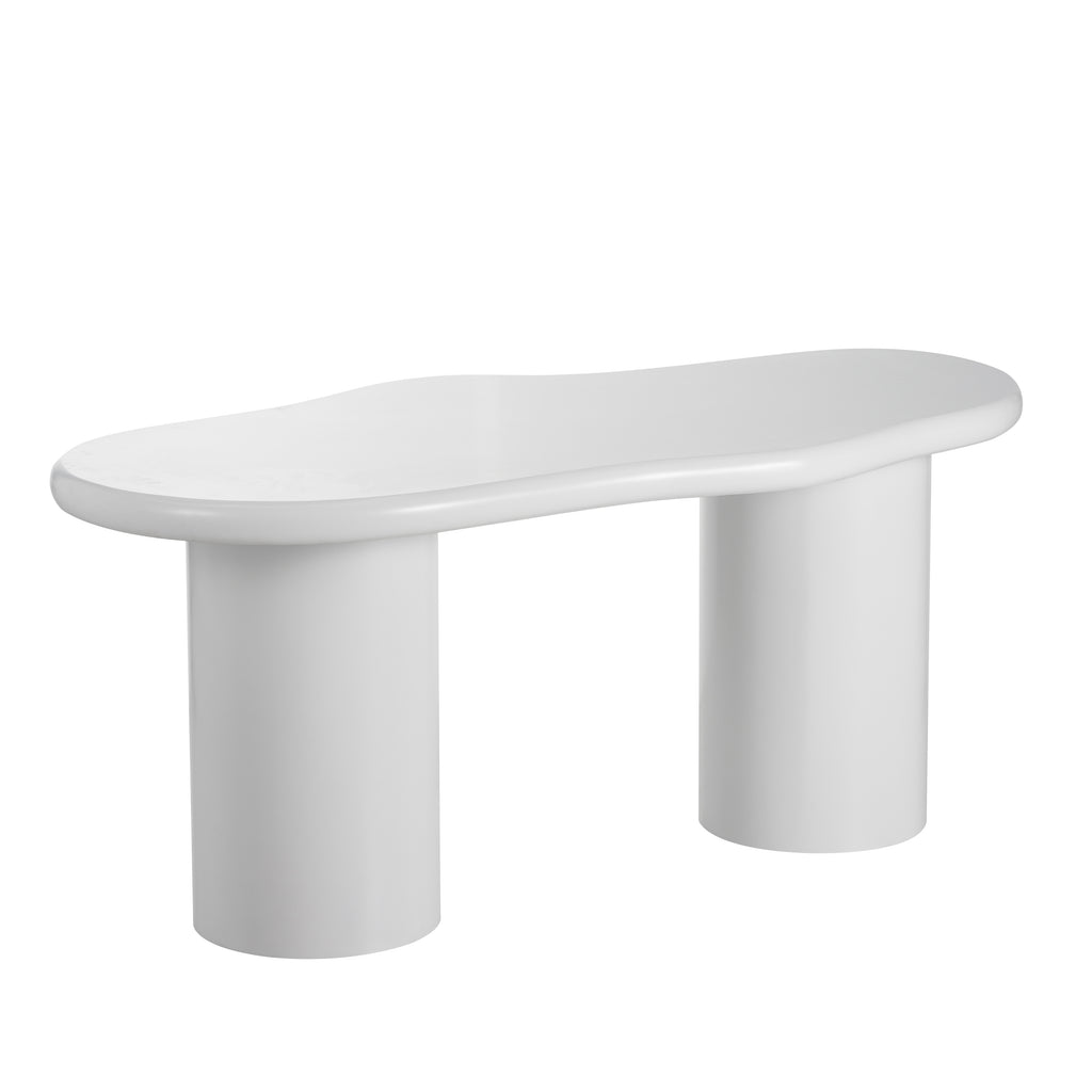 Table Repas Curve Blanc 180X90
