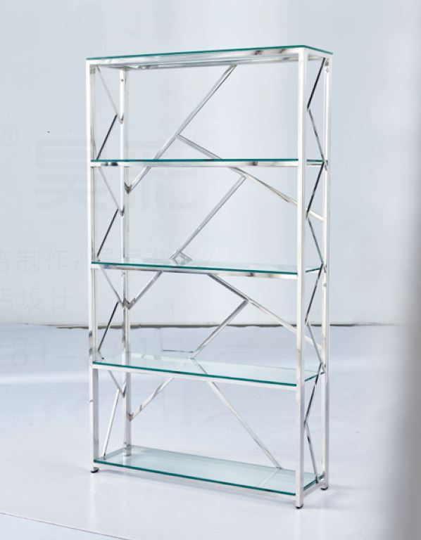 Etagere Geomag Chrome Transparent 100X30X180Cm