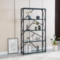 Etagere Geomag Metal Noir Transparent 100X30X180Cm