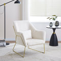 Fauteuil Baska Gold Laine Beige