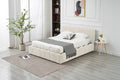 Lit Double Coffre Moon Chenille - 140x190, Beige