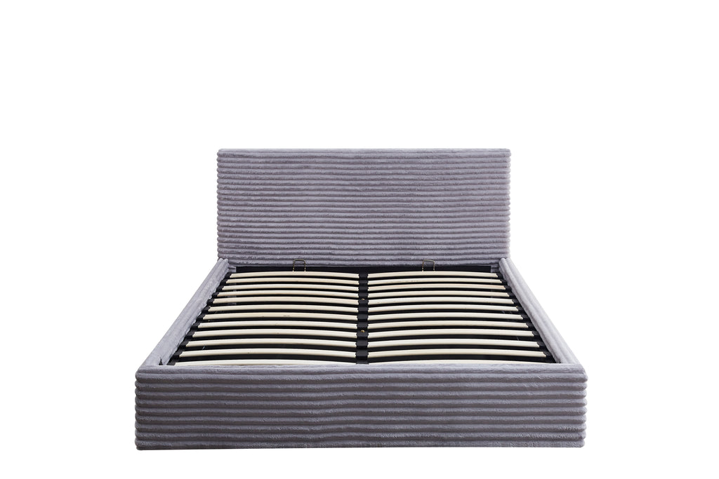 Lit Coffre Maia Cotele - 140x190, Gris