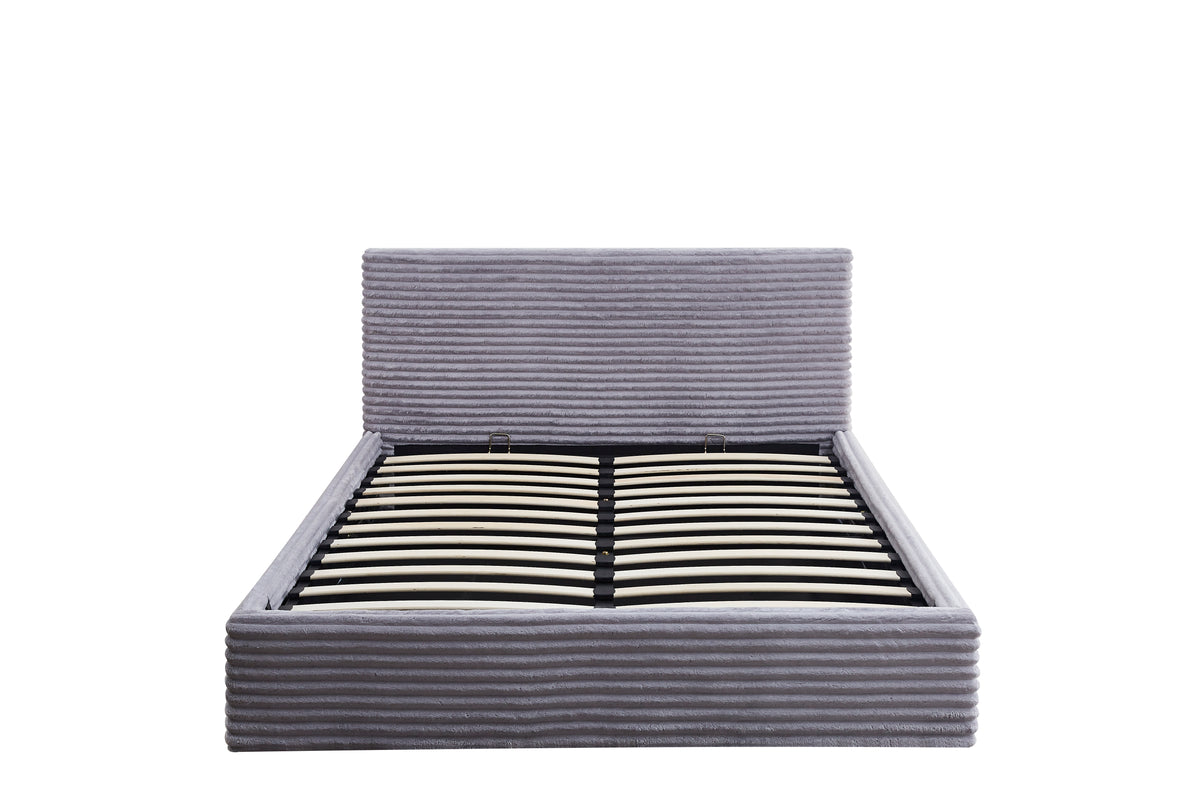 Lit Coffre Maia Cotele - 140x190, Gris