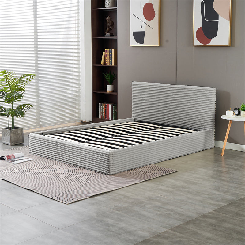 Lit Coffre Maia Cotele - 160x200, Gris