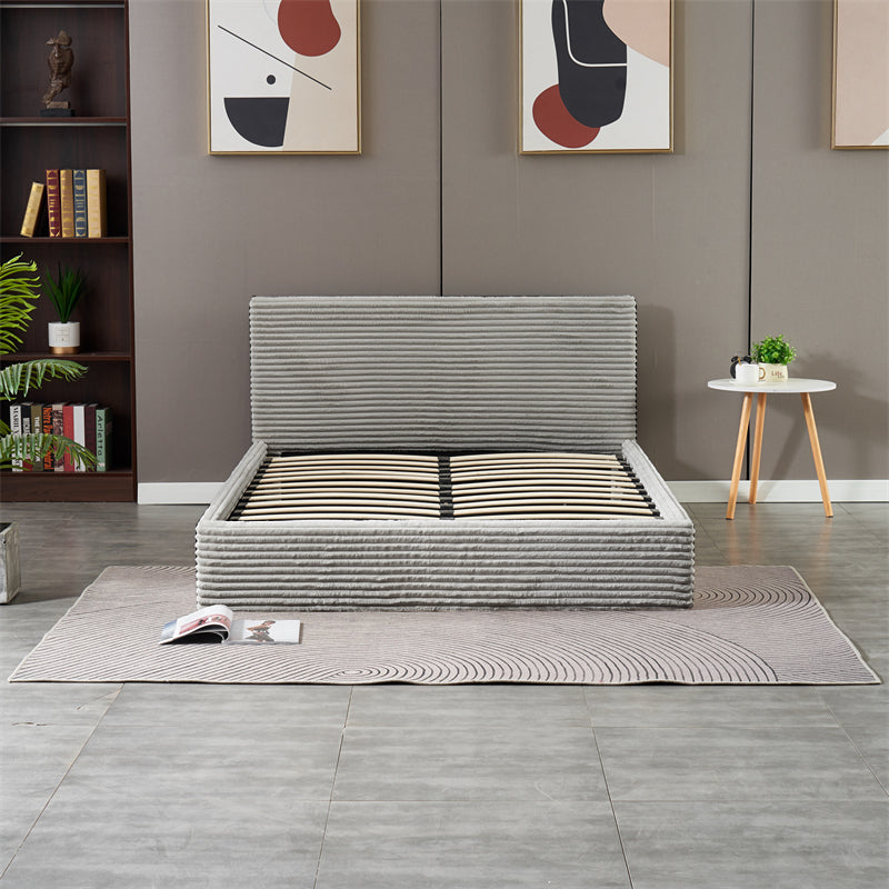 Lit Coffre Maia Cotele - 160x200, Gris