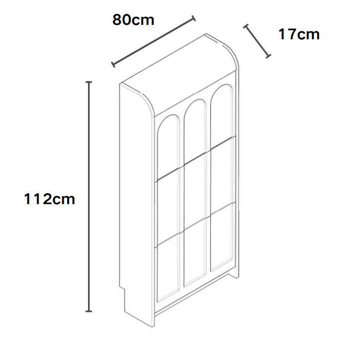 Meuble A Chaussures Beyrouth Mdf Effet Noyer 112X80X17Cm