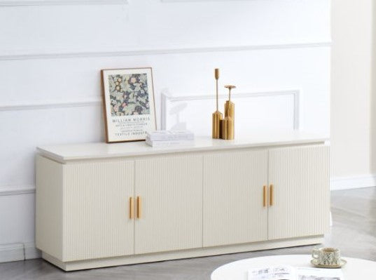 Meuble Tv Baieta Blanc 160X40X60Cm