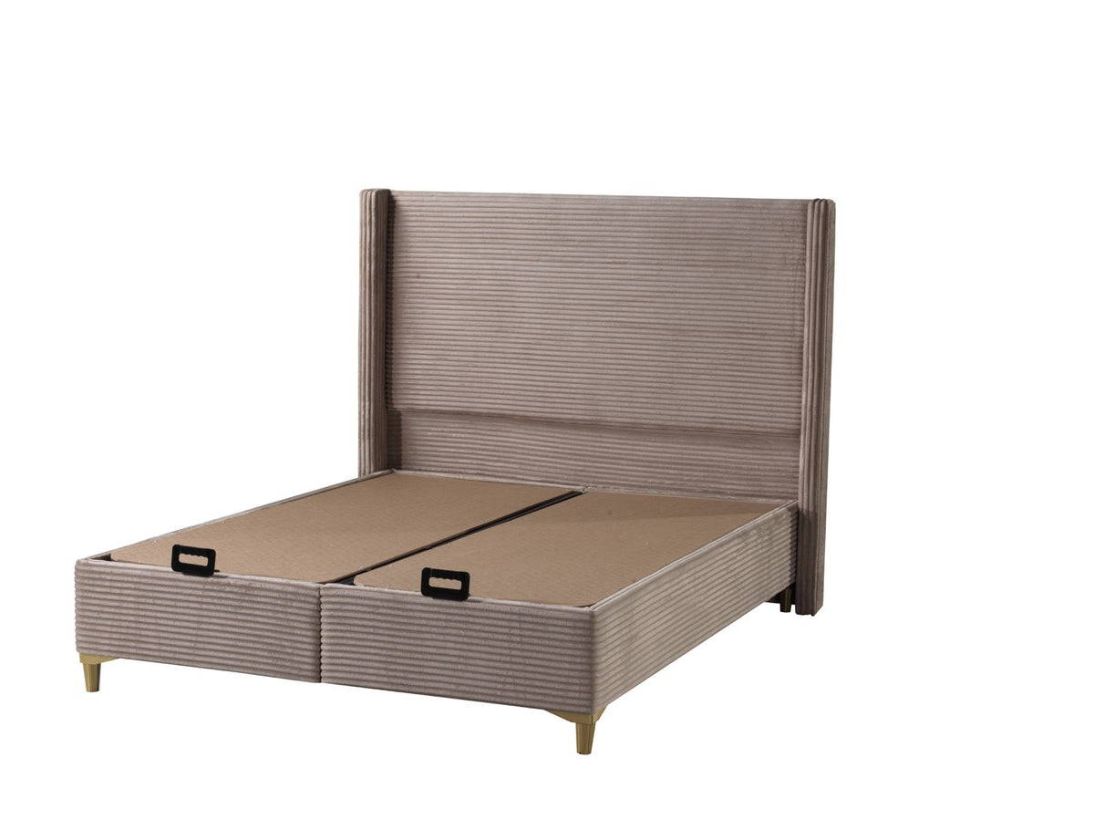 Lit Coffre Venus Cotele - 140x190, Taupe