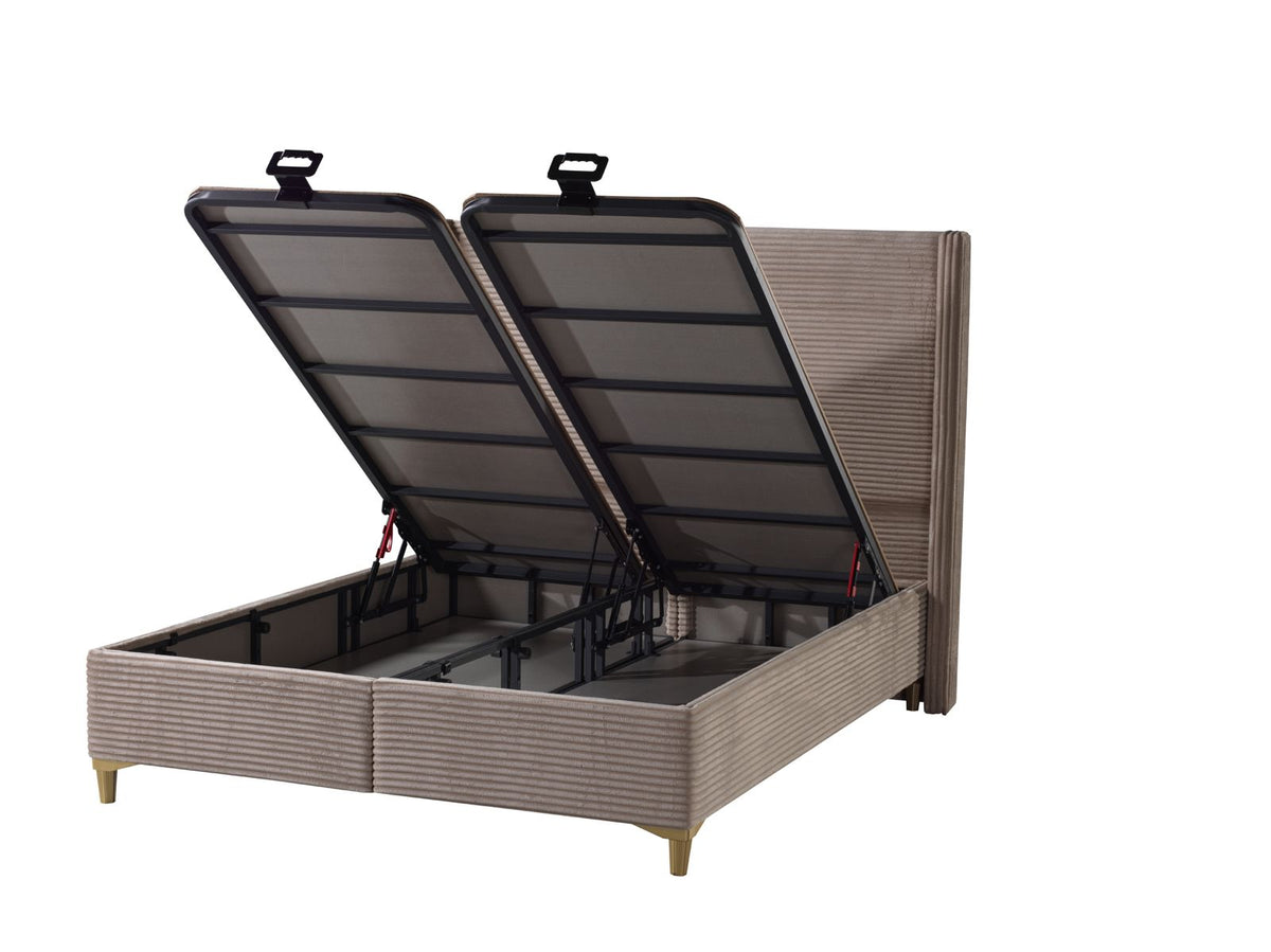 Lit Coffre Venus Cotele - 140x190, Taupe