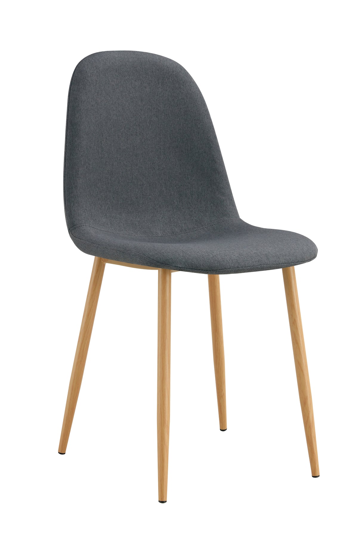 Chaise Scandinave Pied Bois Tissu - Anthracite