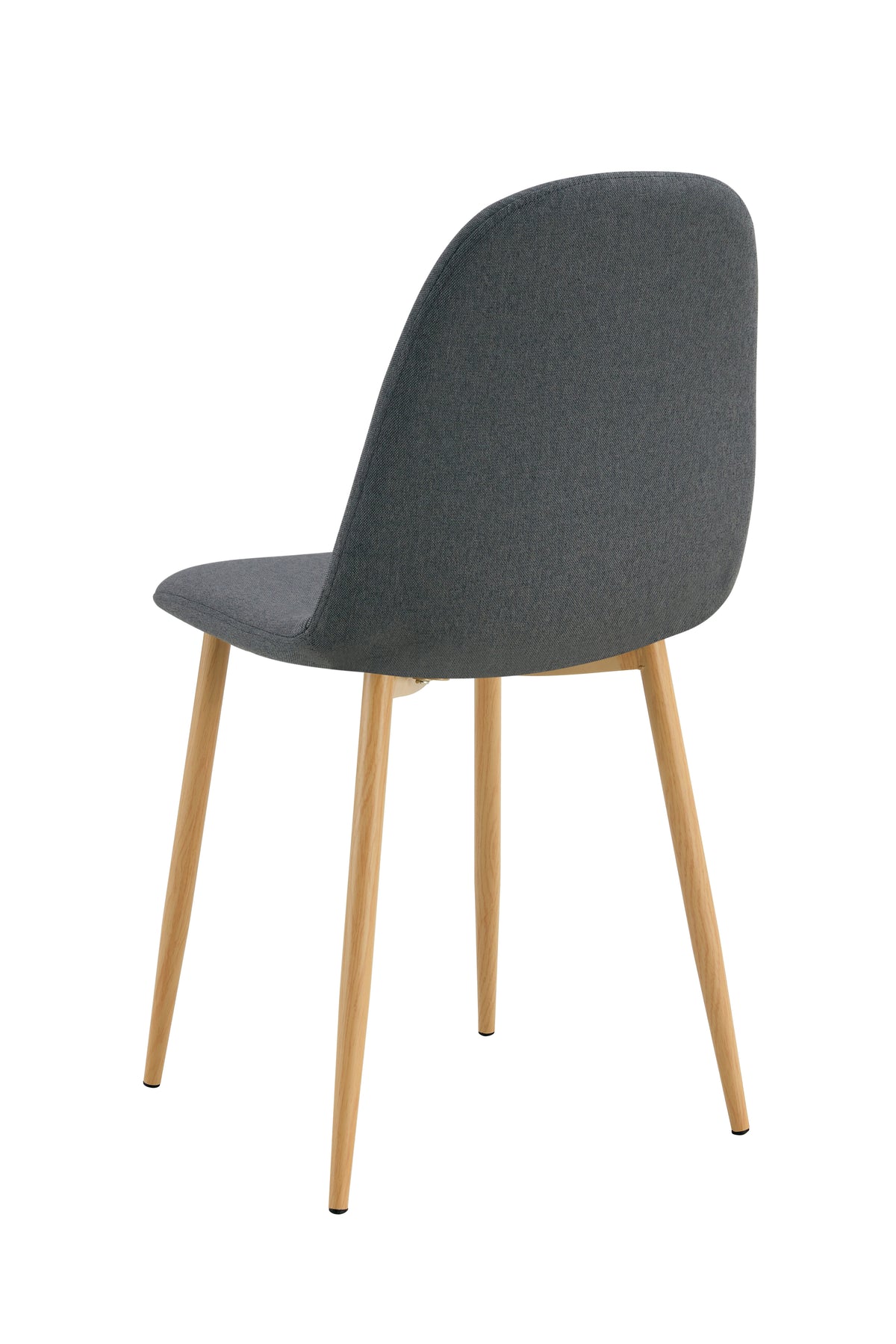 Chaise Scandinave Pied Bois Tissu - Anthracite