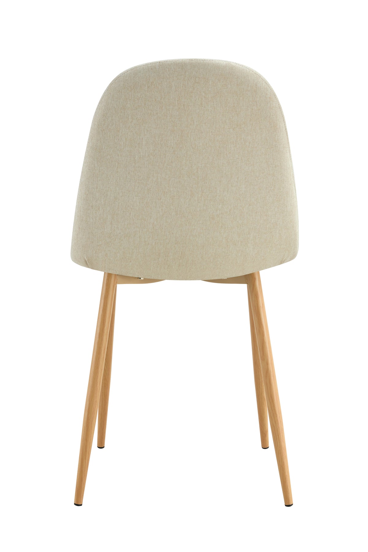 Chaise Scandinave Pied Bois Tissu - Beige