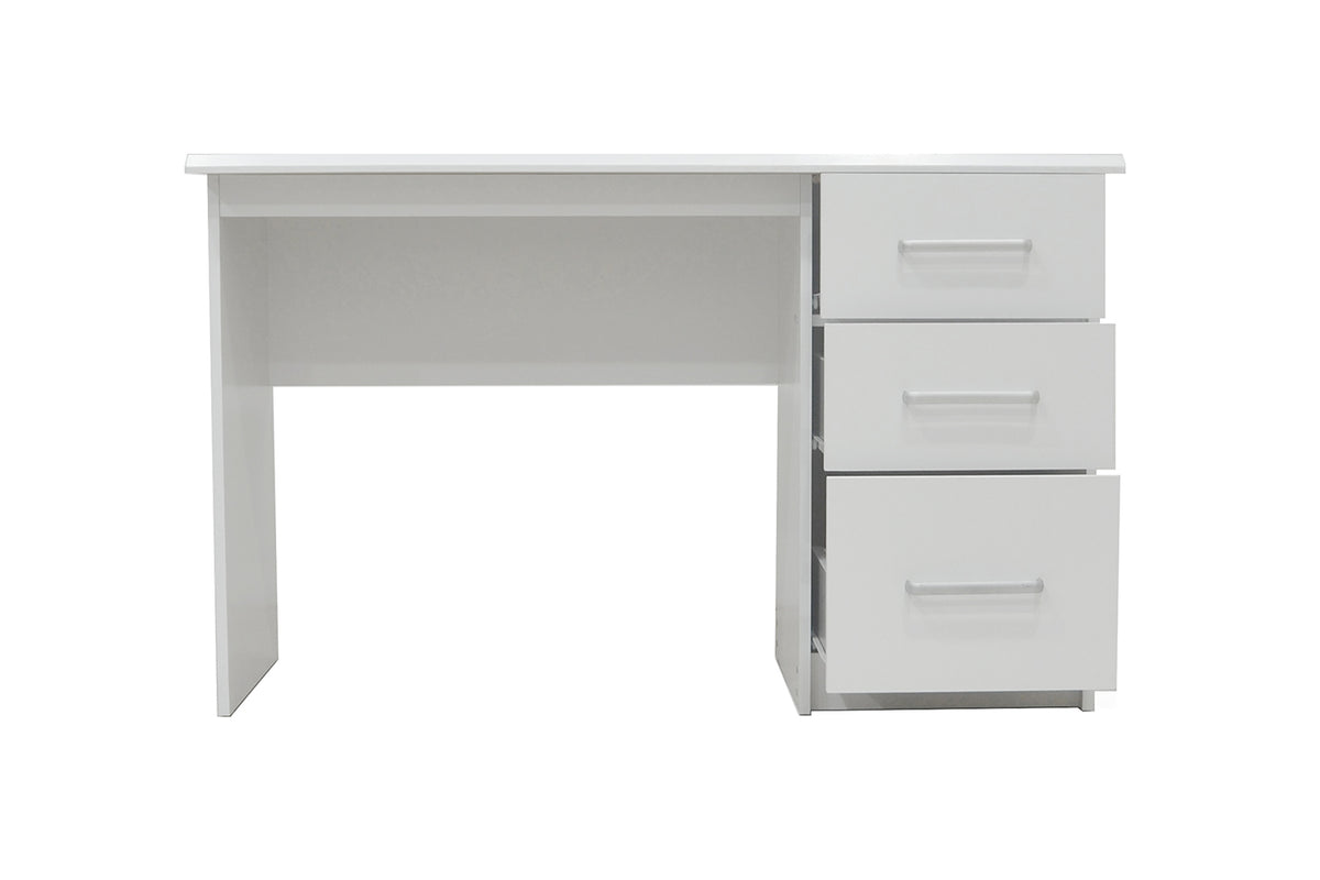 Bureau Mateo 3 tiroirs Blanc