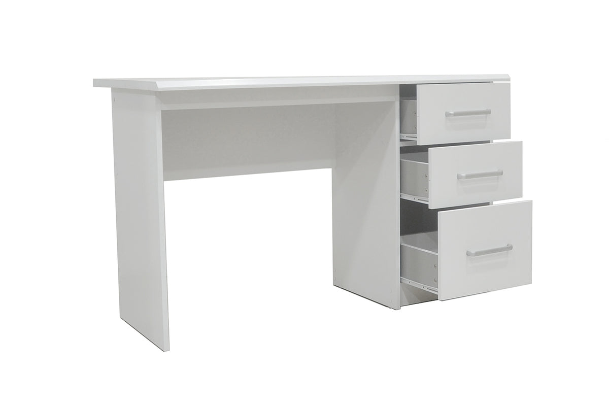 Bureau Mateo 3 tiroirs Blanc