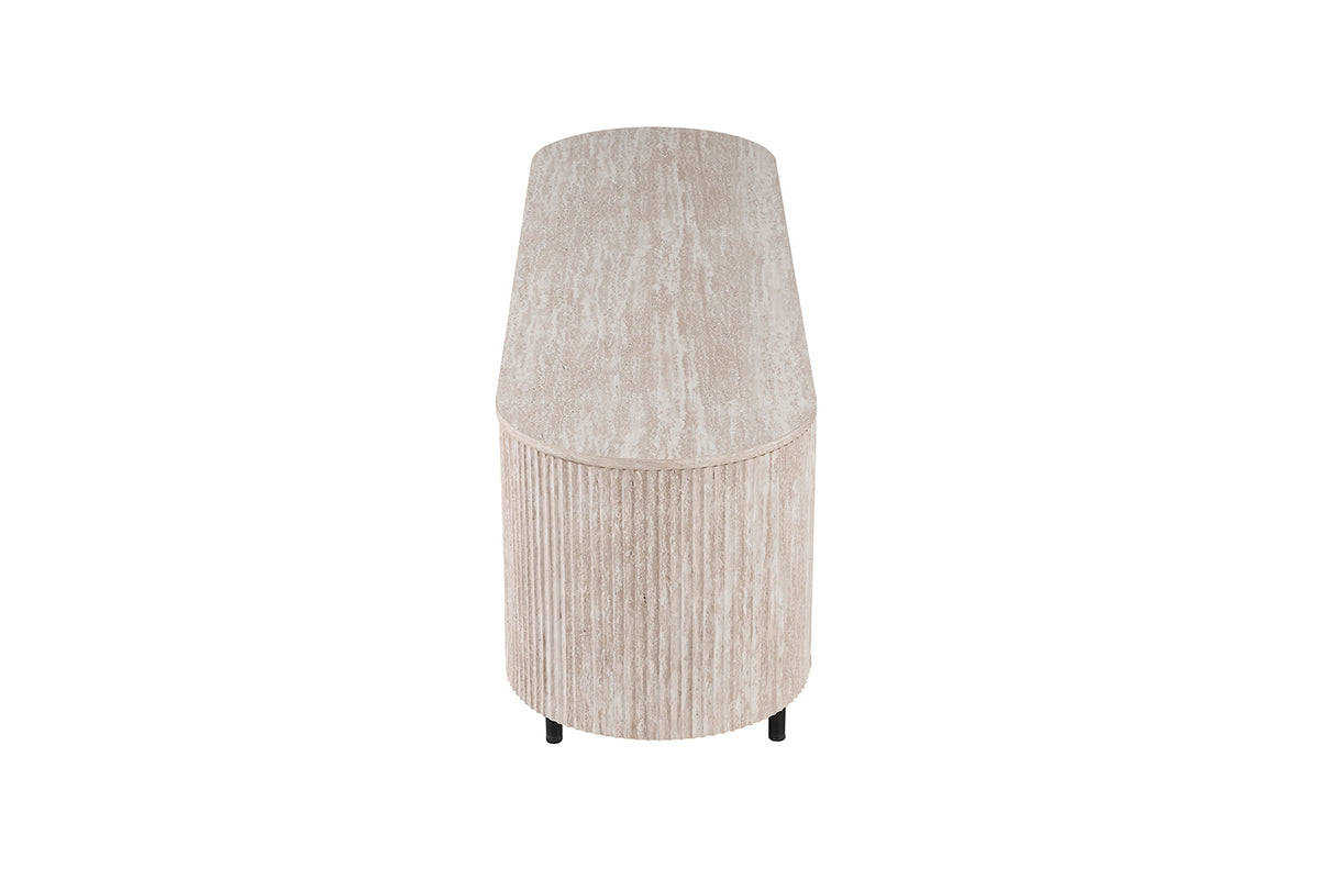 Meuble TV Lagos 160 cm effet travertin Beige