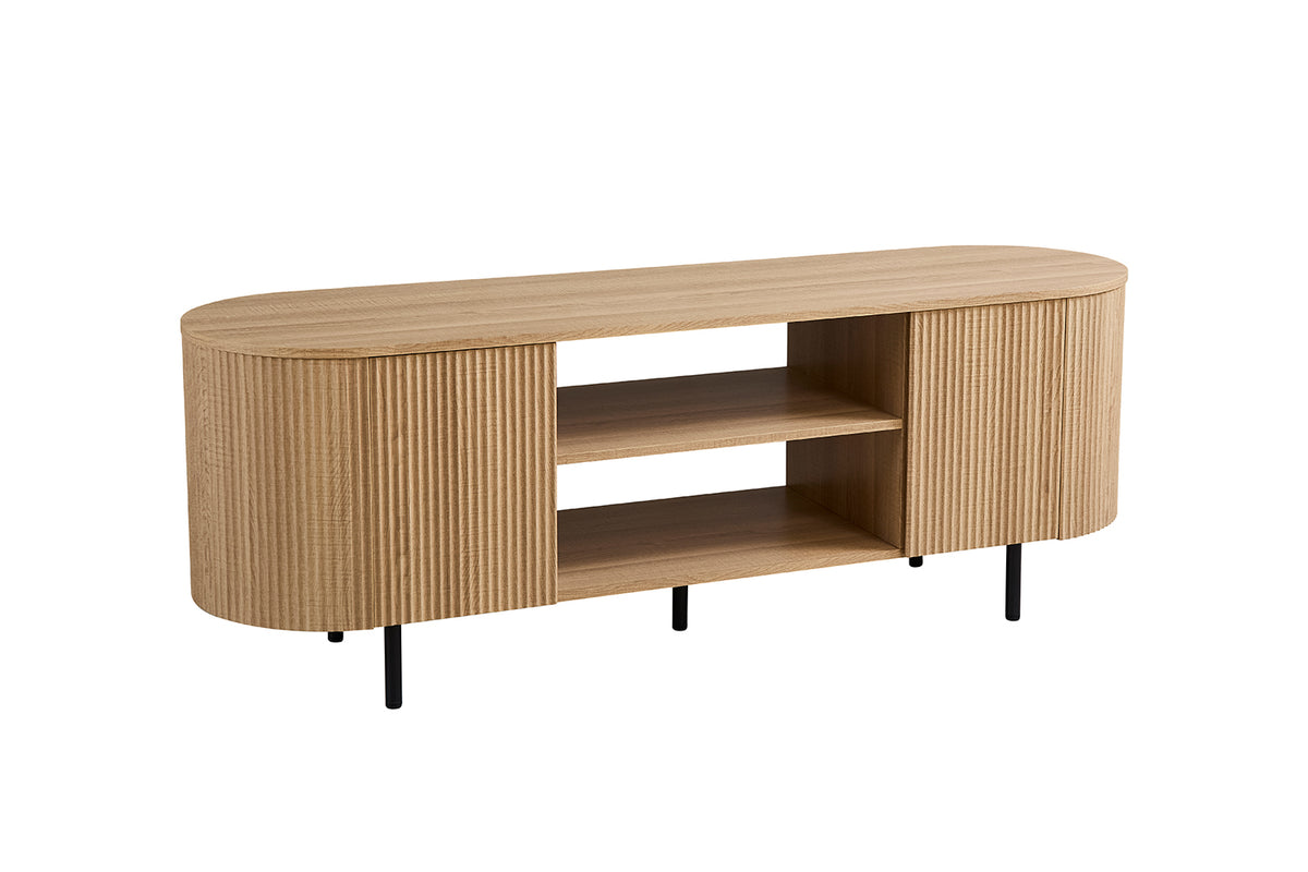 Meuble TV Lagos 160 cm effet chêne Naturel