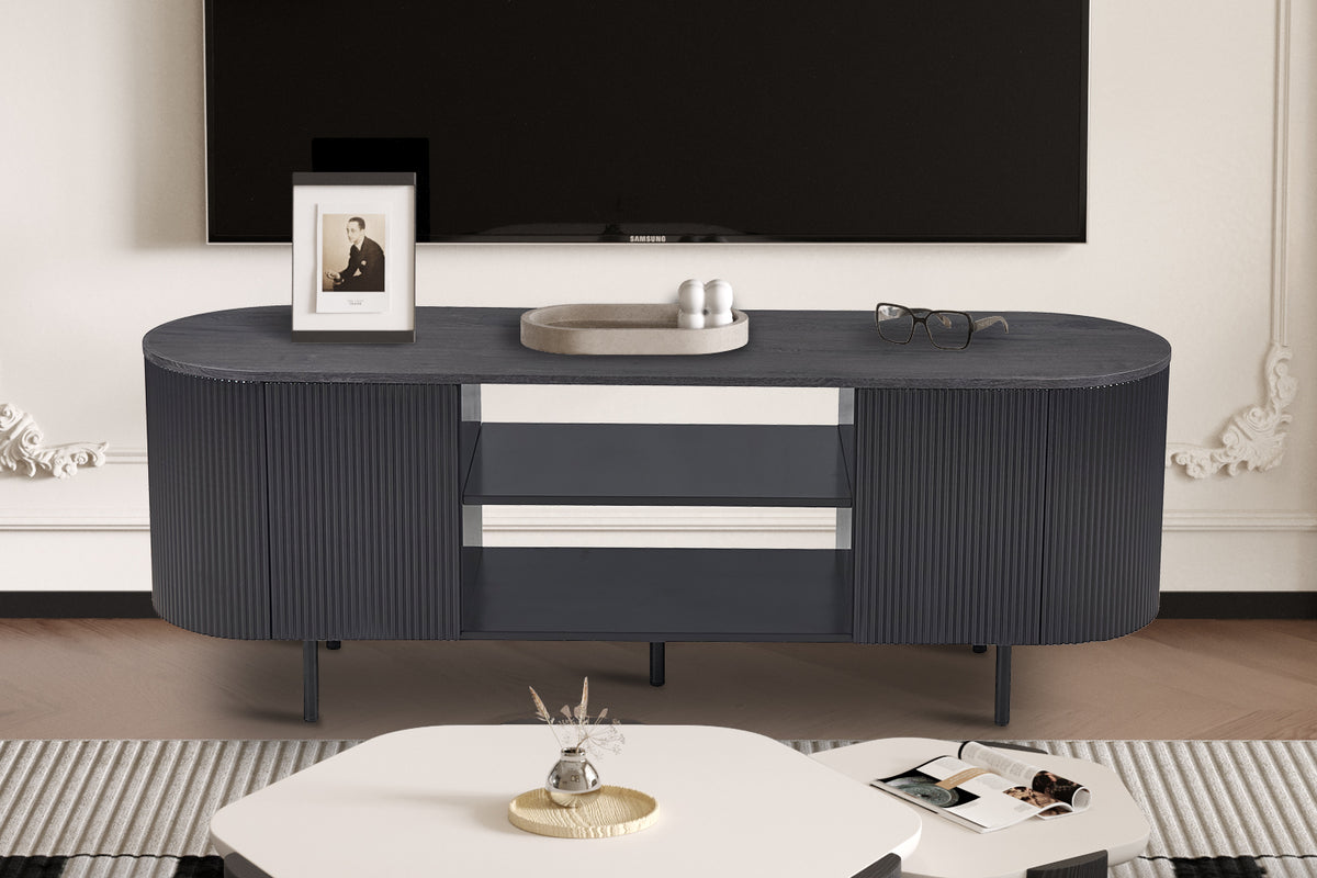 Meuble TV Lagos 160 cm Décor Brun foncé