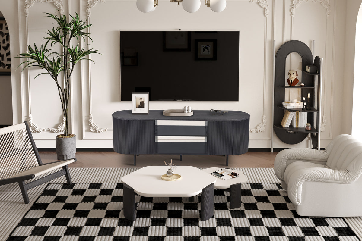 Meuble TV Lagos 160 cm finition Brun foncé