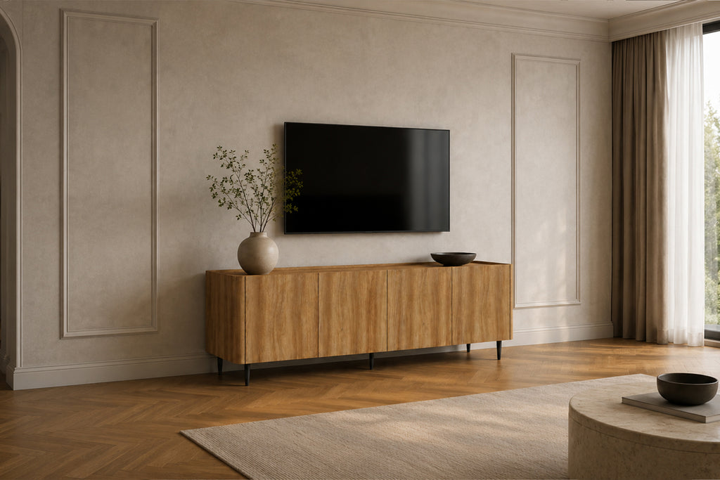 Meuble TV Kyoto 170 cm effet chêne Naturel