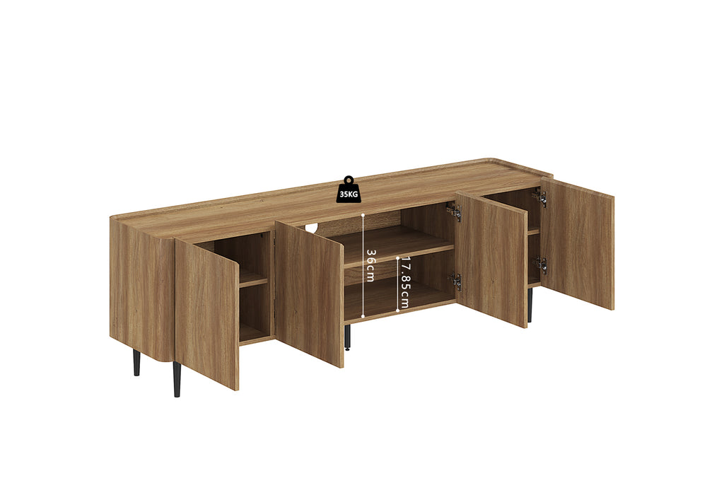 Meuble TV Kyoto 170 cm effet chêne Naturel
