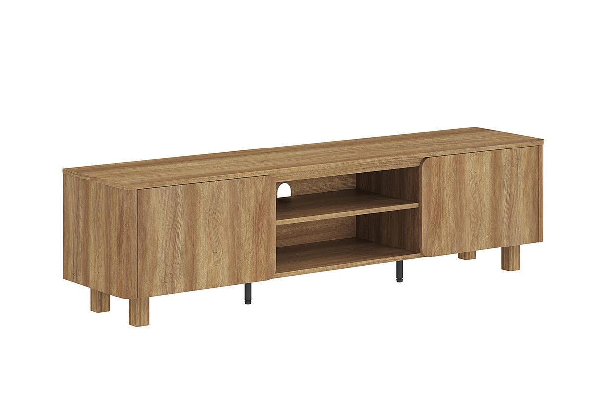 Meuble TV Malibu 170 cm effet chêne Naturel