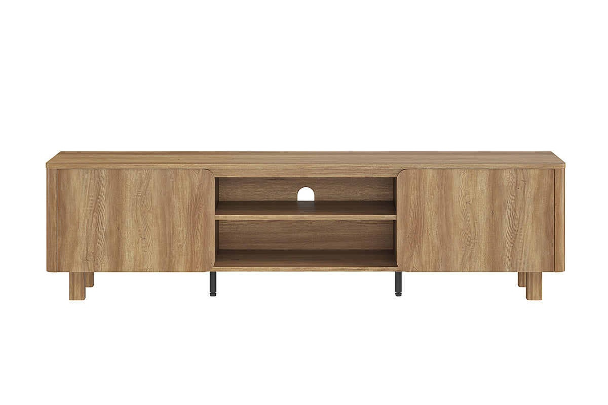 Meuble TV Malibu 170 cm effet chêne Naturel