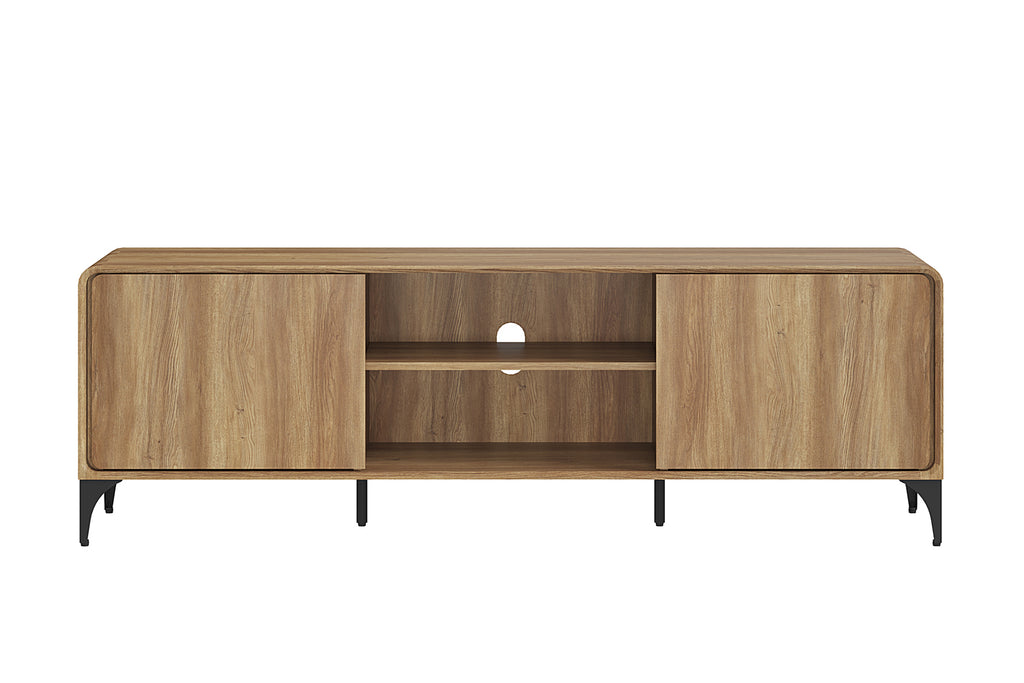 Meuble TV Florence 170 cm effet chêne Naturel