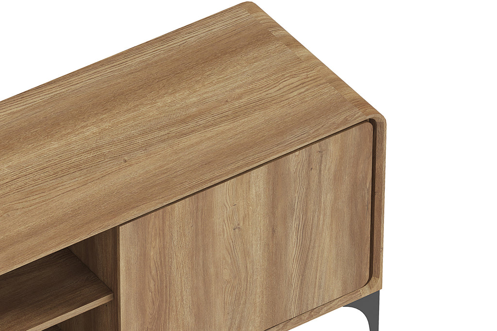 Meuble TV Florence 170 cm effet chêne Naturel