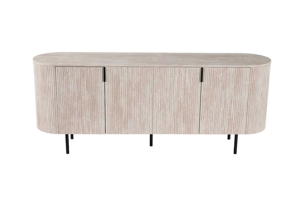 Bahut Lagos 200 cm effet travertin Beige
