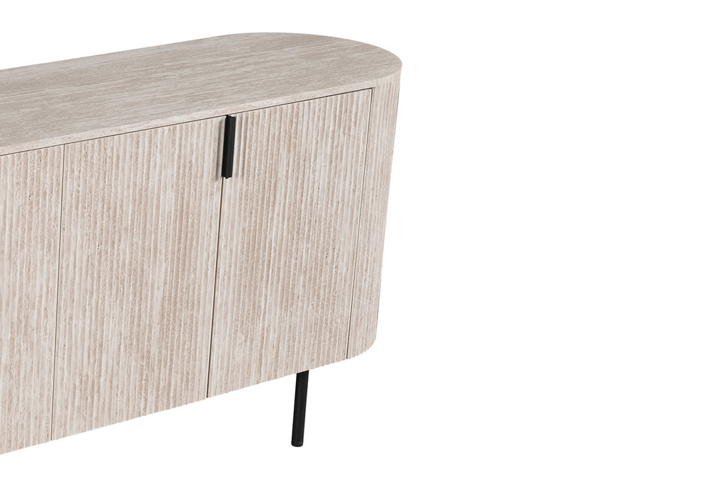 Bahut Lagos 200 cm effet travertin Beige