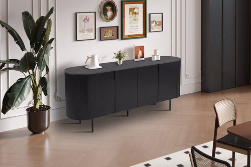 Bahut Lagos 200 cm finition Brun foncé