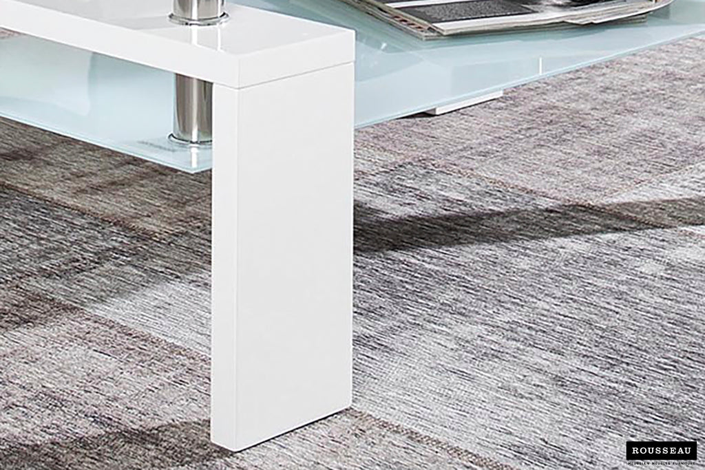 Table basse Alana Blanc laqué