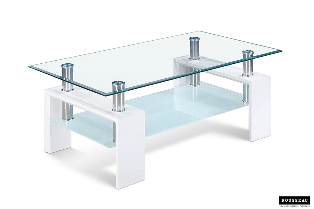 Table basse Alana Blanc laqué