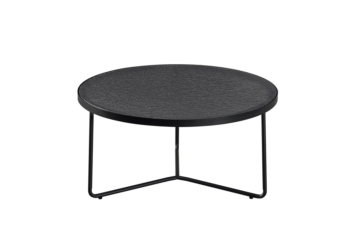 Table basse Melia Ronde Gris Verre