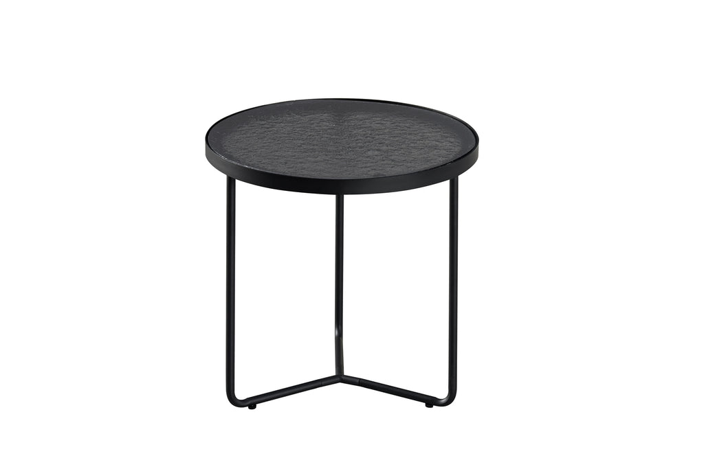 Table basse Melia Ronde Gris Verre