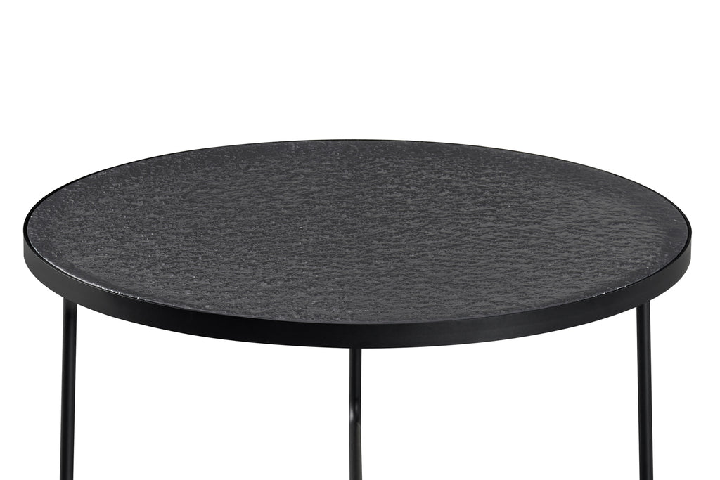 Table basse Melia Ronde Gris Verre