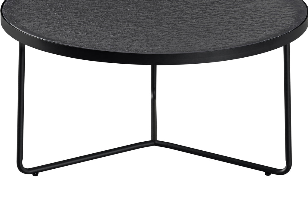 Table basse Melia Ronde Gris Verre
