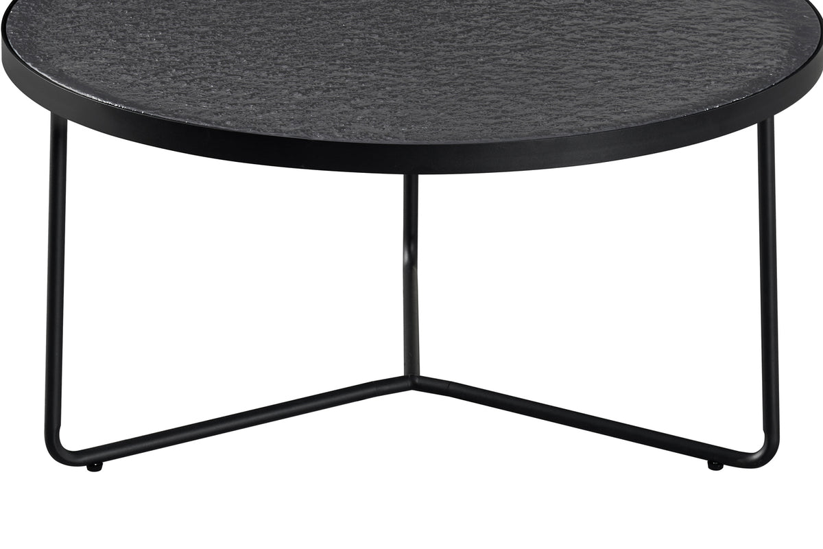 Table basse Melia Ronde Gris Verre