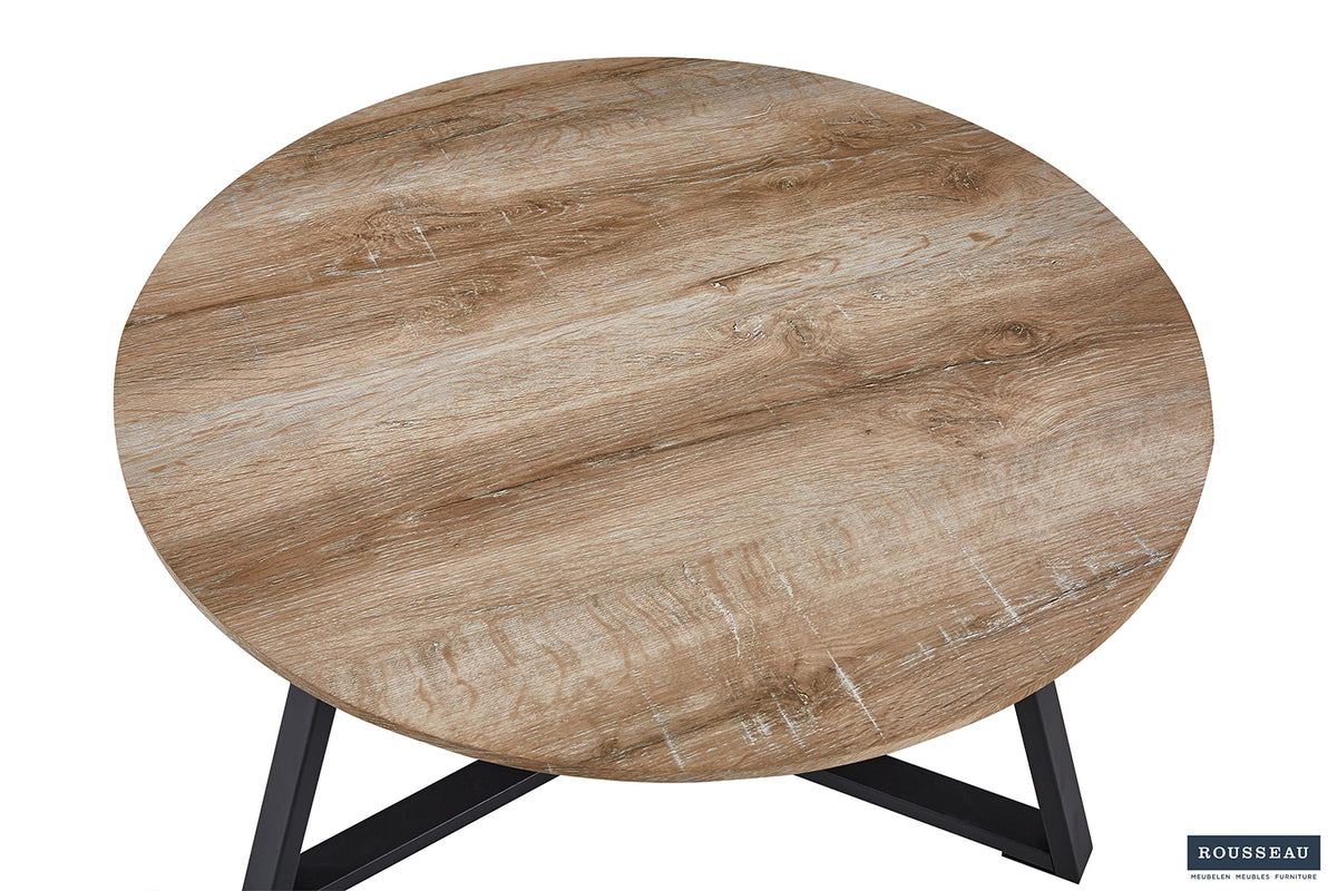 Table basse Paso 1 effet chêne Vieilli