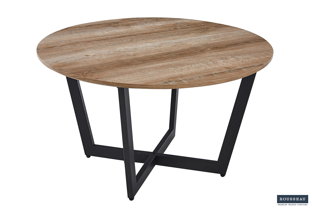 Table basse Paso 3 effet chêne Vieilli