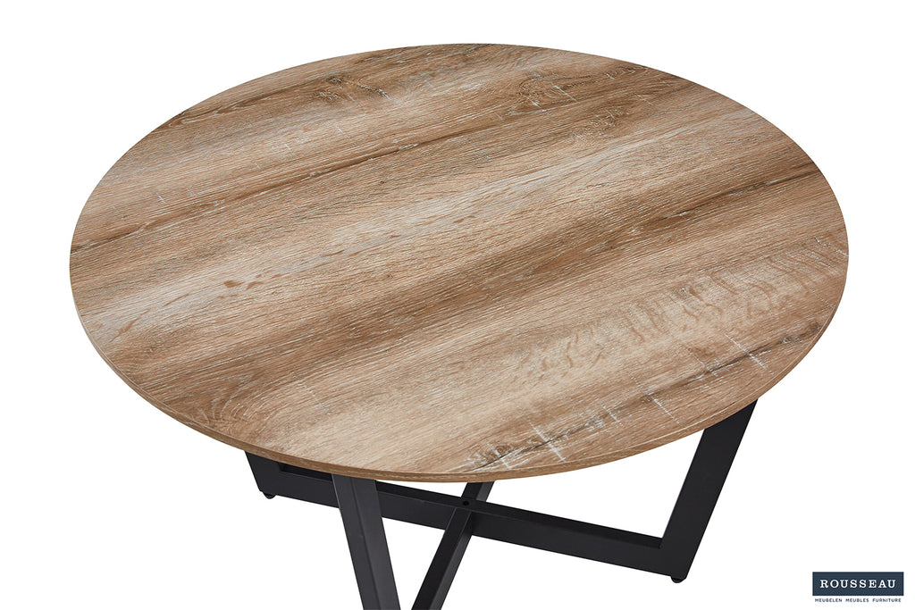 Table basse Paso 3 effet chêne Vieilli