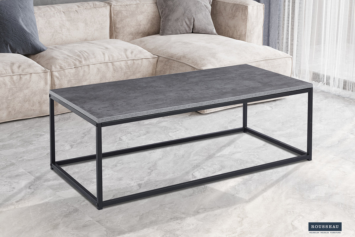 Table basse Dallas Décor Pierre Gris