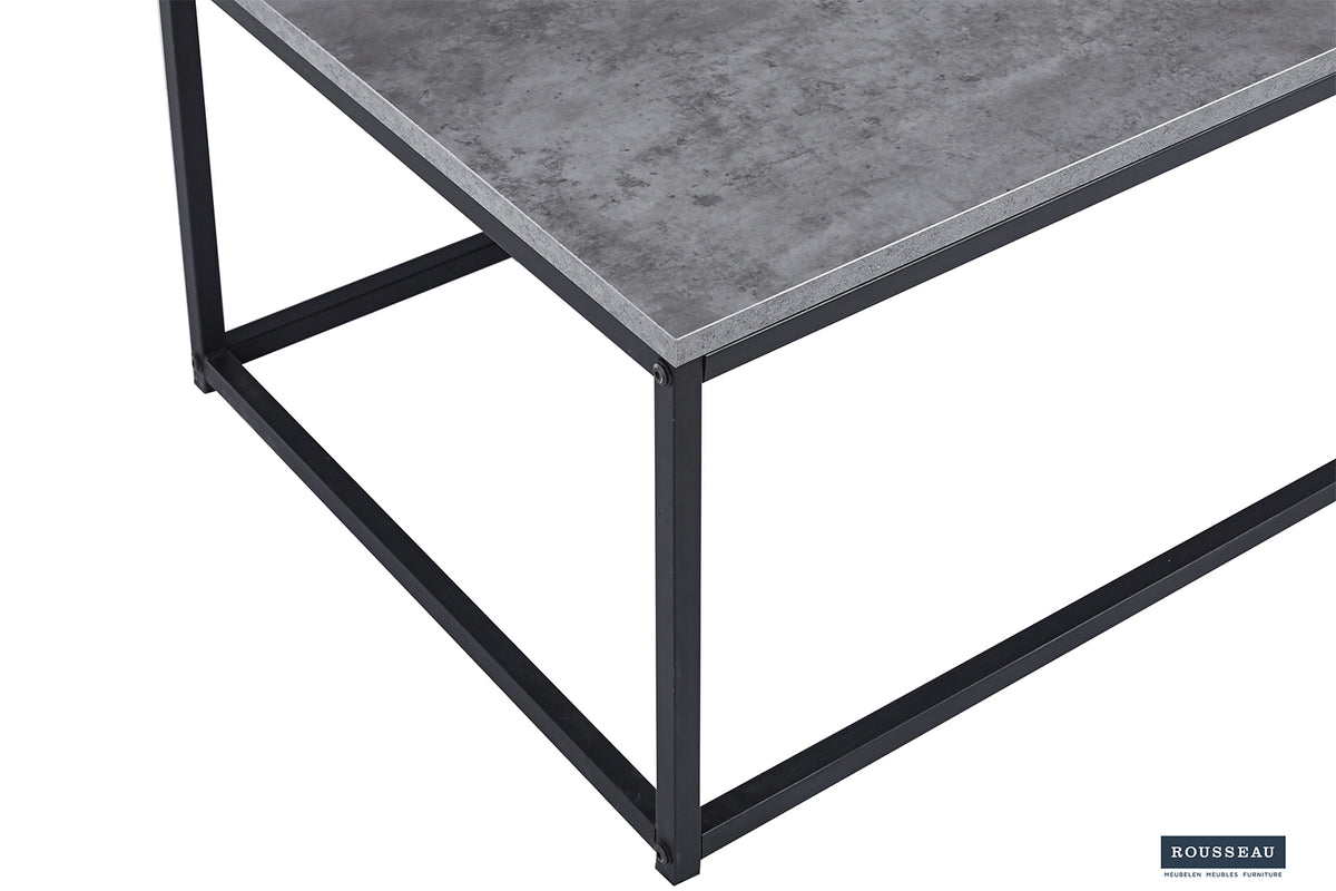 Table basse Dallas finition Pierre Gris