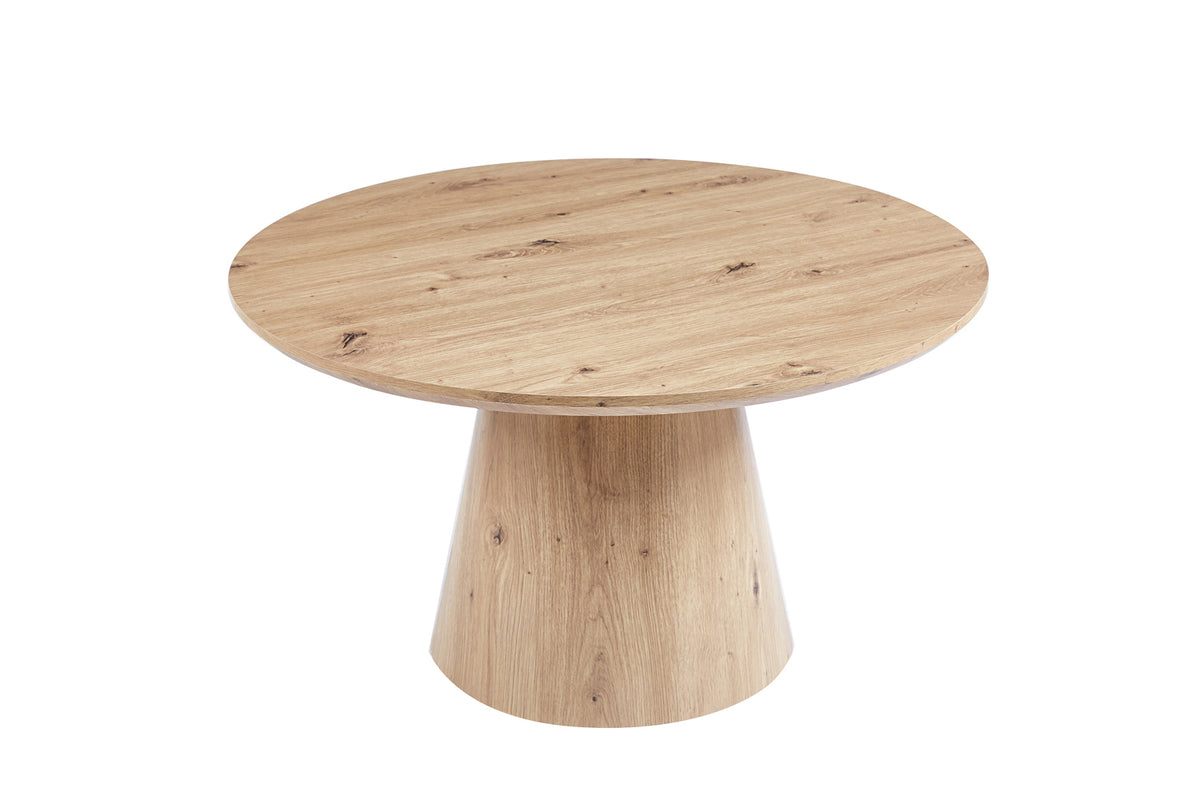 Table basse Lukas 80 cm effet chêne vieilli