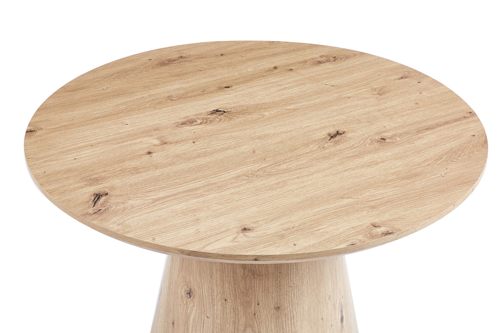 Table basse Lukas 80 cm effet chêne vieilli