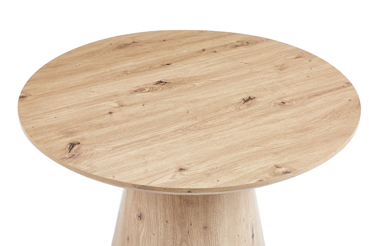 Table basse Lukas 80 cm effet chêne vieilli