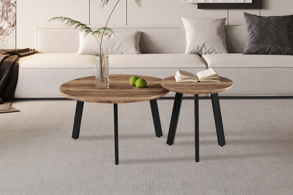 Set de 2 Table basses Aziz Décor Mango