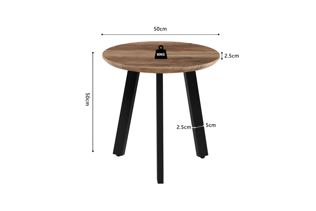 Lot de 2 Table basse Aziz effet manguier