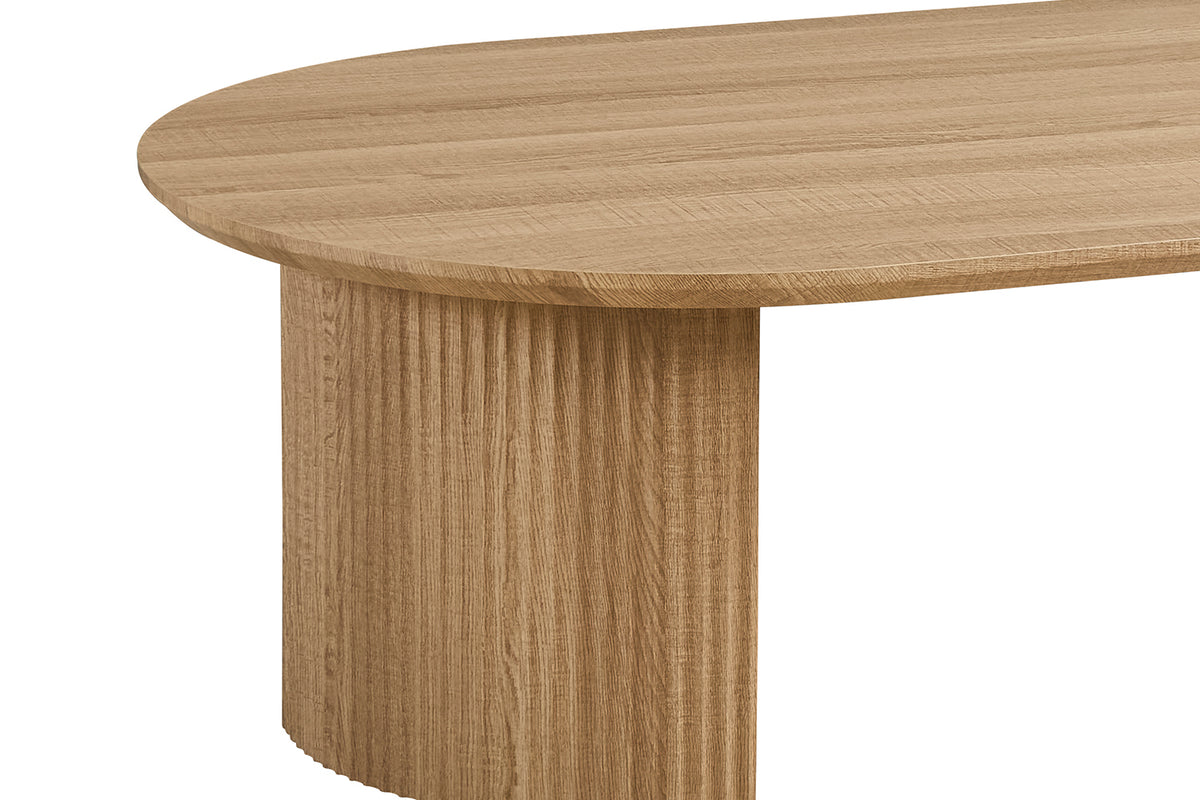 Table basse Lagos 120 cm effet chêne Naturel