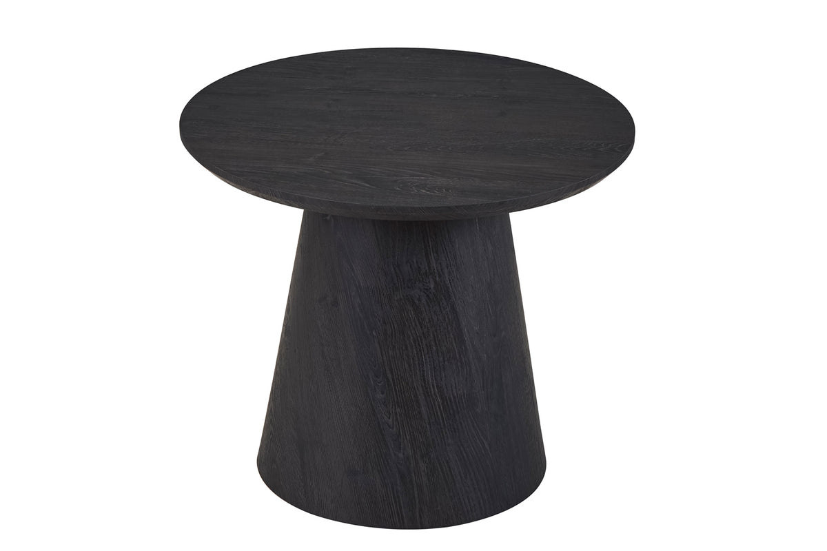 Table d'appoint Miklos 60 cm Ronde finition Brun foncé